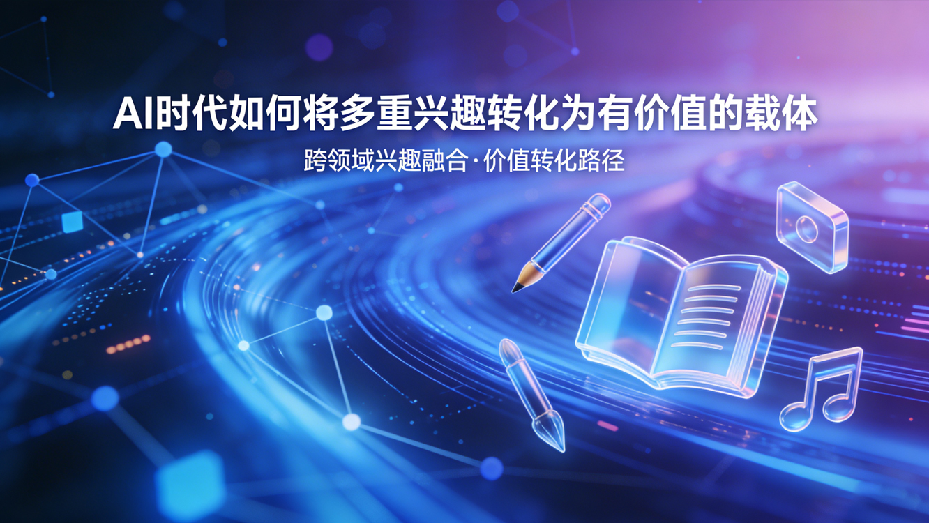 AI时代如何将多重兴趣转化为有价值的载体（转载）